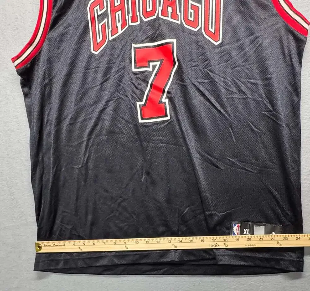 Adidas Chicago Bulls Ben Gordon #7 NBA Black Jersey Mens Size XL